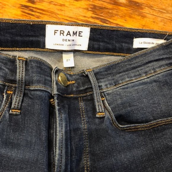 FRAME Le Skinny de Jeanne Stagger Hem jeans - Picture 4 of 6